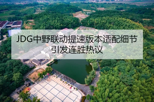 JDG中野联动提速版本适配细节引发连胜热议